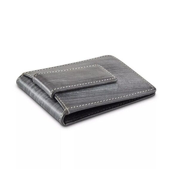 Osgoode Marley Magnetic Money Clip Wallet Black 1173B - Picture 1 of 2